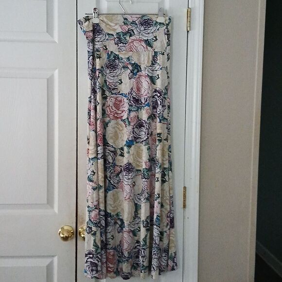 Lularoe  floral maxi  skirt  Sz M NWOT - Picture 5 of 7